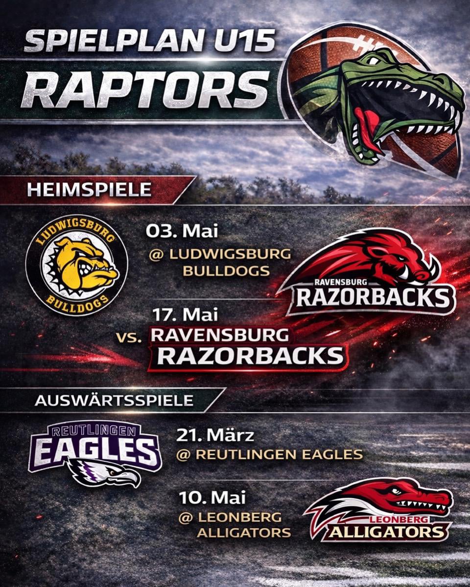 RAPTORS - Spieltage