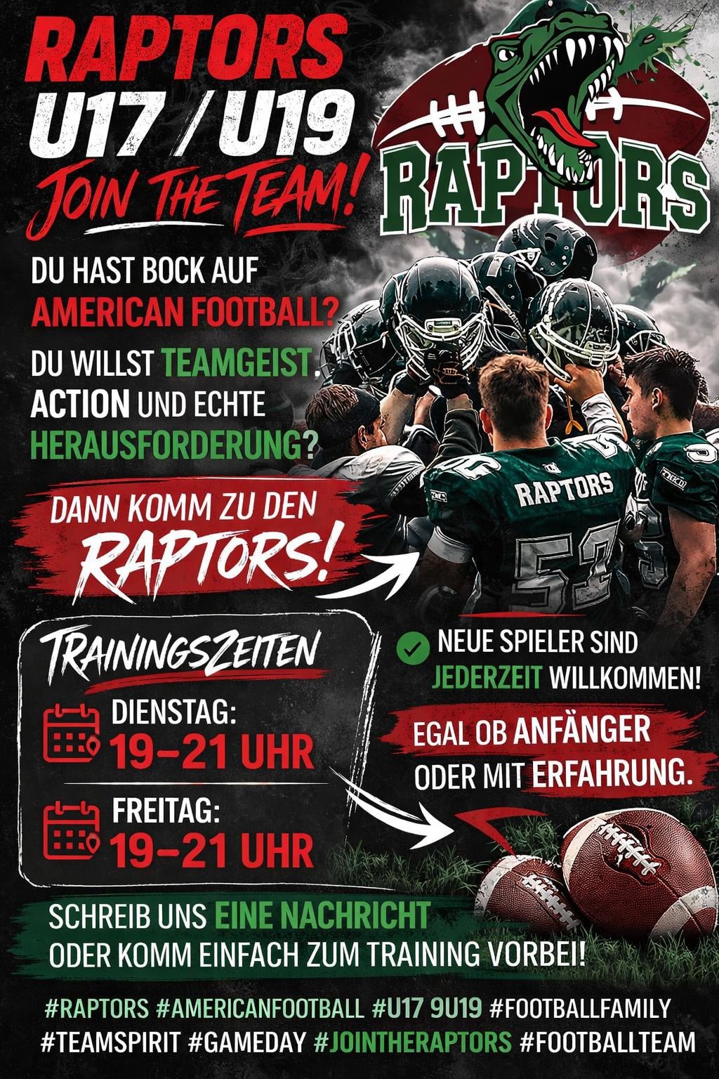 RAPTORS - joint the team